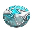 thumbnail image 2 of Lsque Geometry Dash Round Bar chair cushion covers Velvet Fabric Premium Comfort Protects from Scratches and Stains for 14-17 Inch Chair- 12 inch, 2 of 7