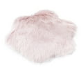 thumbnail image 4 of Mikilon Bathroom Rugs Wool Imitation Sheepskin Rugs Faux Non Slip Bedroom Carpet Mats Pink, 4 of 9