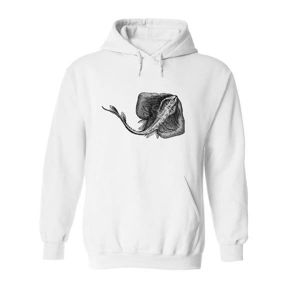 Marbled Electric Ray Sketch Hoodie Men -Image by Shutterstock, Male Medium