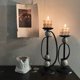 thumbnail image 5 of Portavelas decorativo de metal negro, un elegante complemento artístico for mesas de comedor, cafeterías y cenas a la luz de las velas., 5 of 8