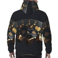 thumbnail image 7 of Sikiie Casino Cards Poker Men's Hoodie, Essentials Hoodie, Sweatshirt, Pullover Hooded Sweatshirt for Men-Large, 7 of 7