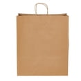 thumbnail image 5 of Jumbo Natural Kraft Paper Shopping Bags - 16”L x 6”D x 19”H - Case of 200, 5 of 7
