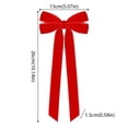 thumbnail image 4 of 12Pcs Velvet Bows Christmas Tree Decorations,5in x 10in Xmas Ornaments for Tree Home Birthday Party Front Door Wedding Holiday Decor, 4 of 10