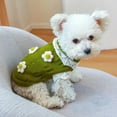 thumbnail image 6 of Dog Sweater Dog Knitting Crochet Winter Coat Apparel Classic Flowers Blossoming Sweater Knit Clothes For Puppy Girls, 6 of 9