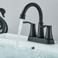 thumbnail image 4 of Matte Black Bathroom Sink Faucet 2 Handle 4 Inch Centerset Vanity Mixer Faucet, 4 of 16