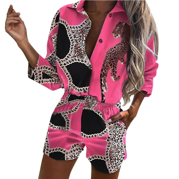 Shakumy Cover up plus Size Swimwear Women's Notch Collar Print