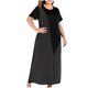 thumbnail image 1 of Vestidos de verano para mujer Vestido de manga corta con estampado de rayas de playa para mujer Vestido de talla grande Pompotops ghjkhdj13298, 1 of 7