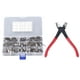 thumbnail image 4 of Kit de alicates para abrazaderas de manguera, 80 piezas Surtido de clips para mangueras Kit surtido de abrazaderas para mangueras Estética elegante, 4 of 14