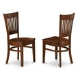 thumbnail image 2 of East West Furniture Dublin 3-piece Wood Dining Table Set in Espresso, 2 of 7
