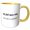 Yellow/White, variant on 3drose, 32,507 Days Old but Whos Counting, 15oz Two-tone Blue Mug
