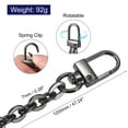 thumbnail image 2 of Uxcell 47"x0.28" Purse Chain Strap, Purse Handle Shoulder Bags Replacement Strap, Black, 2 of 5