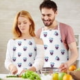 thumbnail image 3 of Pioneer Flower Floral Print Pattern Apron for Women and Men, Cotton Linen Waterproof with Pockets, Adjustable, 33x27 Inch for Kitchen, Gardening, BBQ, Salon, 3 of 6