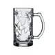thumbnail image 1 of Vasos con textura de estrella y asa, 13.9 oz, transparentes, sin plomo, congelables, for agua, té, leche, cerveza y jugo., 1 of 6