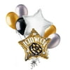 7 pc Hollywood Gold Star Movie Balloon Bouquet Decoration Party Decor Birthday