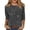 Purple, variant on Women's Mardi Gras Shirts 3/4 Sleeve Tops New Orleans Crew Neck Carnival Party Tshirt Casual Crewneck Blouse