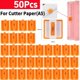 thumbnail image 2 of 50 Cuchillas de Repuesto para Recortadora de Papel, Cuchilla Metálica con Protección Automática para Fotos de Manualidades., 2 of 7