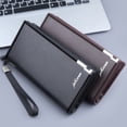thumbnail image 5 of Stylago Wristlet Wallet for Men Leather Credit Card Holder with ID Window Zipper Phone Purses for Work Travel Shopping Black, 5 of 6