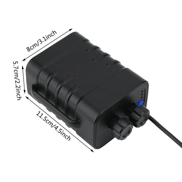 Waterproof 18650 Fishing Battery Pack With DC 8.4V USB Charger For