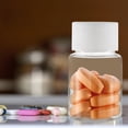 thumbnail image 3 of 10pcs Small Clear Pill Bottle, Plastic Medicine Bottle Empty Reagent Bottle Chemical Containers With Caps For Liquid Solid Powder Refillable Portable Container Jar Pot For Travel Daily Life (30ml), 3 of 7