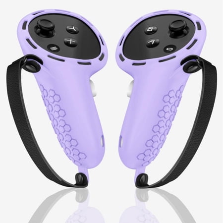 Controller Grip for Oculus Meta Quest 3S Oculus Quest 3 VR Accessories Grips Cover for VR Touch Controllers Straps Silicone Covers Protector with Non-Slip Thumbstick Covers