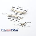 thumbnail image 3 of FramePac Perchas para cuadros con dientes de sierra de 1 5/8 pulgadas [paquete de 100] con tornillos – (también conocido como hardware para colgar cuadros, ganchos para colgar cuadros, ganchos para co, 3 of 5