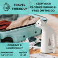 thumbnail image 3 of True & Tidy  Portable Vertical Fabric Steamer for Home and Travel, White, 3 of 8