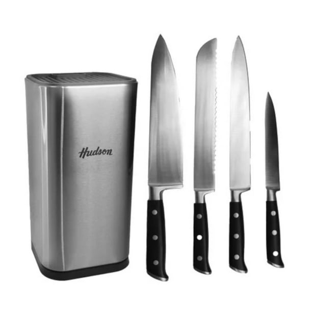 Juego Set 4 Cuchillos HUDSON Inox Antiadherente Profesional