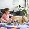 thumbnail image 4 of Arogan Flower Area Rug 6x9 for Bedroom, Living Room, Blue, 4 of 7