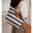 thumbnail image 4 of CoCopeaunts Straw Tote Bag Women Summer Large Beach Bag Handwoven Stripe Shoulder Bag Handbag for Daily Travel Vacation, 4 of 5