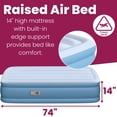 thumbnail image 2 of Beautyrest Sensa-Rest 14" Twin Air Bed Mattress with Built-in Pump and Edge Support, 2 of 7
