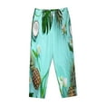thumbnail image 4 of Bingfone Pajamas For Women,Tropical Pineapple Pajama Pants With Pockets-Small, 4 of 9