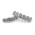 thumbnail image 5 of Gold/silver Teeth Top Punk Style Braces With Diamonds All-match Hip-hop Rapper, 5 of 5