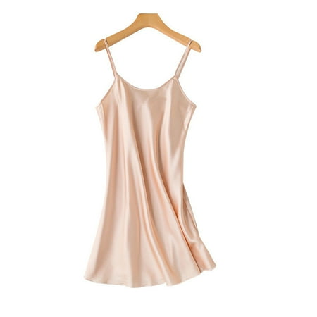 Zoeecloth Women s Satin Sleepwear for Silk Slip Dress Sleepwear Nightdress Summer Lingerie Nightwear Adjustable Strap Silk Pajamas S-XXL