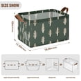 thumbnail image 7 of Yayeee Foldable Storage Basket for Shelves with Handles Waterproof Cloth Bins, Beige Plants, 7 of 7