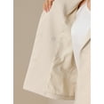 thumbnail image 5 of DARING DIVA Women's 2 Piece Long Sleeve Work Outfits Blazer Pencil Skirt XS Beige, 5 of 6