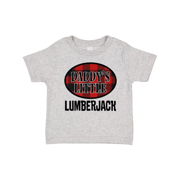 Inktastic Daddy Little Lumberjack Plaid Boys Toddler T-Shirt