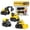 As show, variant on Esaierr Kids 4 in 1 Take Apart Toys,Baby DIY Assembly Construction Vehicles Truck Set with Screwdriver,Toddler Building Toys for Age 3