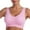 Pink#01, variant on AHTJRT Sport Bras for Women Low Cut Seamless Full Coverage Love Patterns Bralettes Patterns Wireless Breathable Everyday Bras Pink#02 XXL