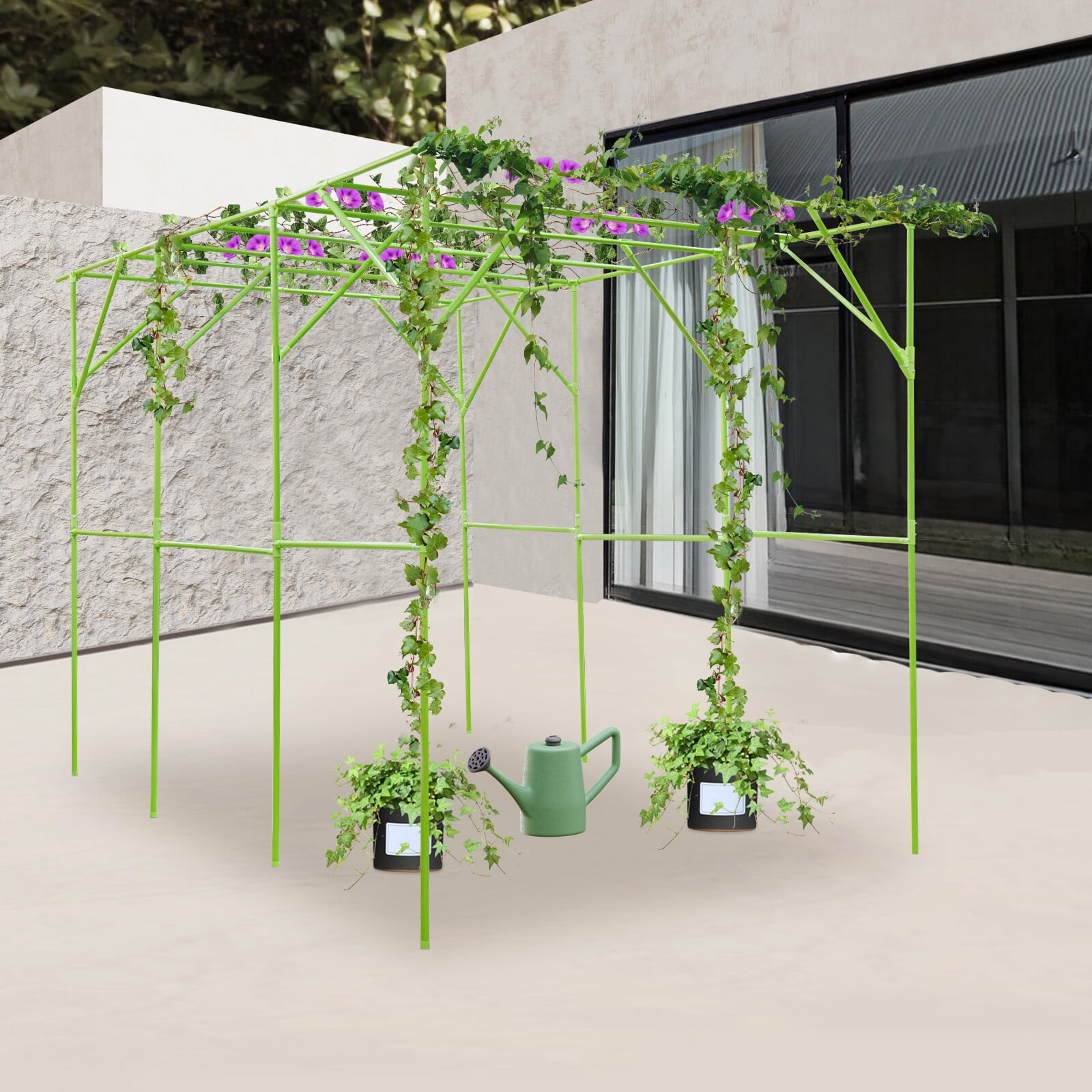 Grape Vine Trellis, Garden Trellis for Climbing Plants, Plant Support Rack-Green