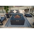 thumbnail image 6 of Sol Living Rocky Propane Fire Pit for Outside Outdoor Firepit Table with Internal Tank Holder Firepit Concrete Square Fire Table Patio Heater Fireplace 45,000 BTUs - Dark Grey, 43 x 43 Inches, 6 of 10