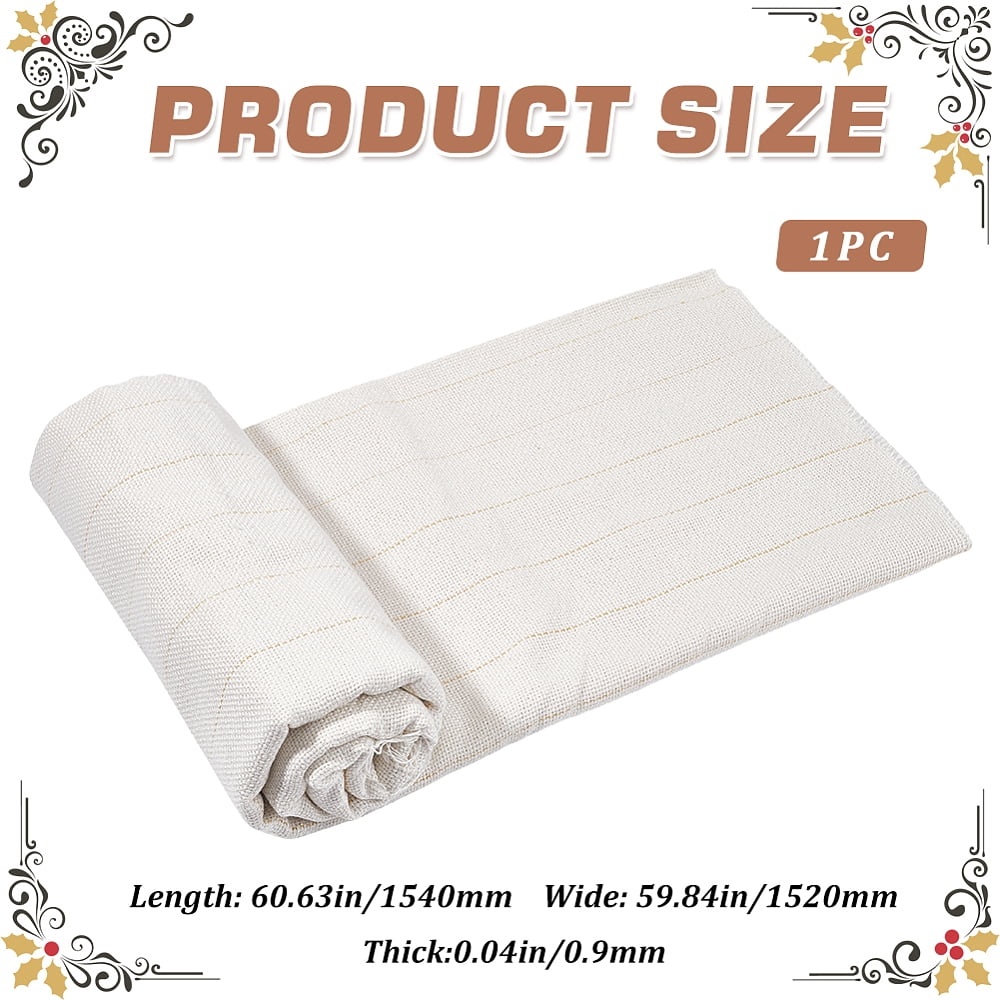 Cotton Cloth Punch Needle Embroidery Fabric Square Old Lace 1540x1520x0.9mm
