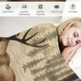 thumbnail image 3 of ARISTURING Cabin Forest Blanket Warm Cozy Wild Woodland Animal Plush Decor Throw Blanket Ultra Soft Lightweight Fuzzy Vintage Rustic Bear Deer Blanket Gifts for Women Men Kids Bed, 3 of 6