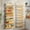 White, variant on 8-Tier Spice Rack Wall Mount, Heavy-Duty Over the Door Pantry Organizer with Wooden Adjustable Basket, 2 IN 1 Wall Mount or Hanging Pantry Door Organizer,Door Spice Rack for Pantry, Black
