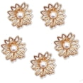 thumbnail image 1 of Pinzas para el cabello pequeñas con forma de margarita y flor de metal dorado para mujeres y niñas, 1 of 5