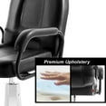 thumbnail image 6 of Reclining Barber Chair, Lift Barber Chairs with Footrest and Adjustable Headrest, Upholstered Reclining Chair Leisure Club Chair for Beauty Hair Salon Tatoo Spa Equipment, Black, 6 of 7