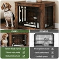 thumbnail image 5 of Uforic 34.5"L Wooden Dog Crate Furniture with Steel Lock,for Medium Dogs up to 40 Lb, 34.5"L x 21.8"W x 25.4"H, 5 of 9
