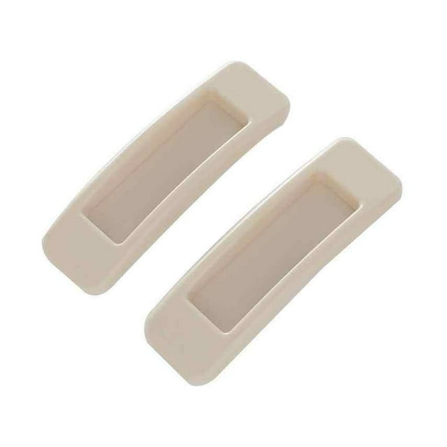 Bewildely Tirador de plástico autoadhesivo para puerta corredera, cajón, armario, ventana, suministros de ferretería para el hogar, 2 uds. Conjuntos de muebles de dormitorio caqui