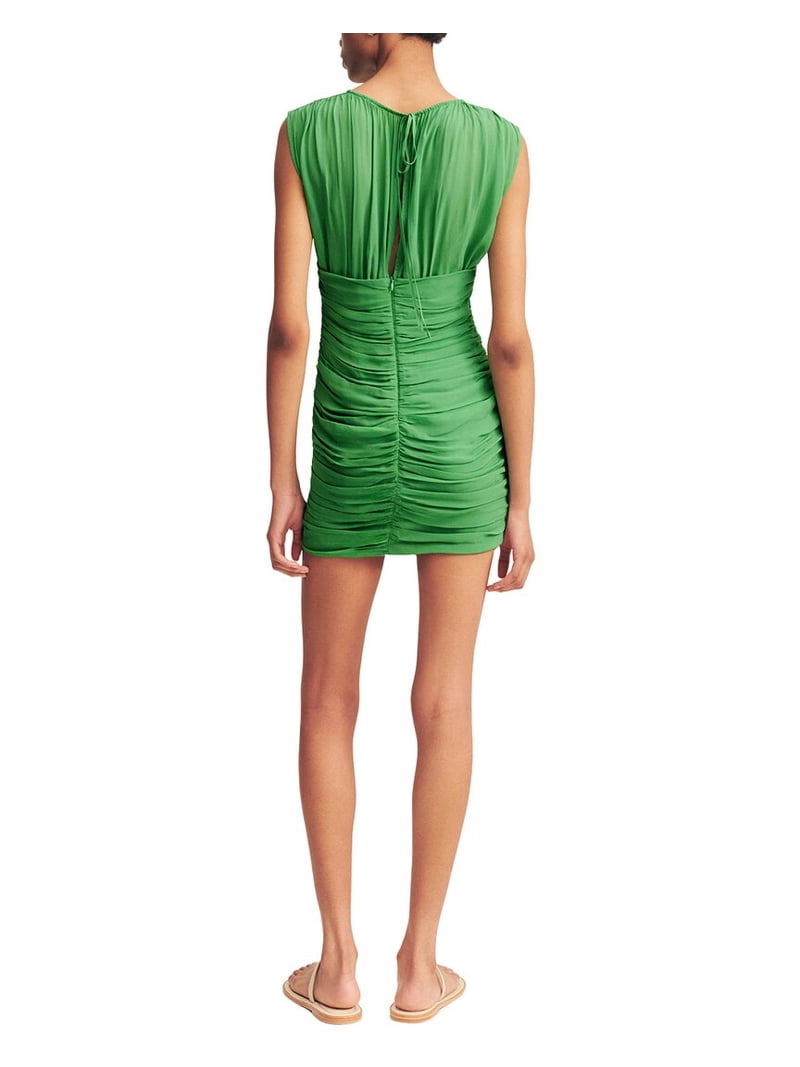 shona joy green mini dress womens Blair Paneled Gathered Dress, 4 Crossback dress