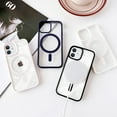 thumbnail image 4 of Phone 12 Mini Case (Not for iPhone 12) Compatible with MagSafe, Anti Yellowing Shockproof Phone Case for Women Men Slim Clear Phone Cover for iPhone 12 Mini (5.4 inch) - Candy Purple, 4 of 15