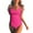 ZB Hot Pink, variant on Zszcpp Swimsuit Women Bathing Suits Strapless Bandeau One Piece Tube Tummy Control Lightweight Cool Swimsuit Sets Swimwear